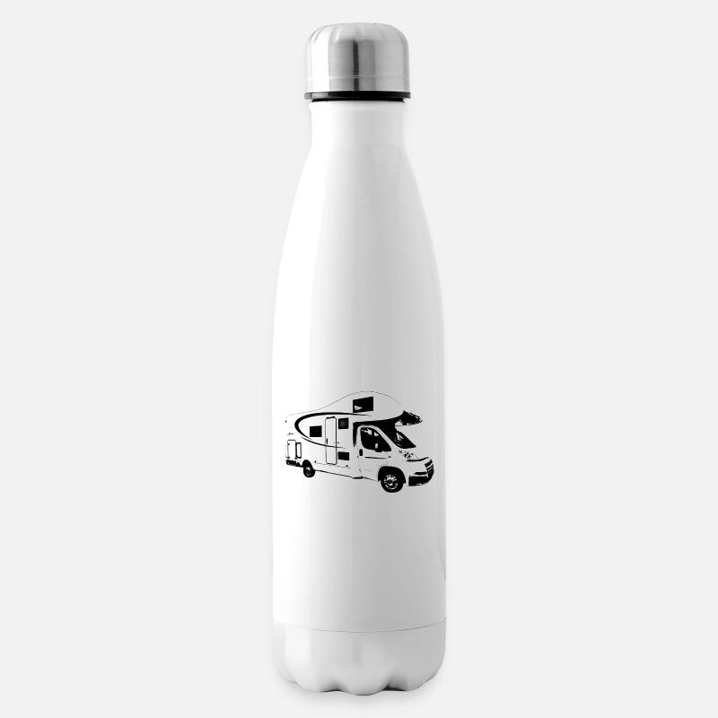 Reisemobil - Isolierflasche - Weiß