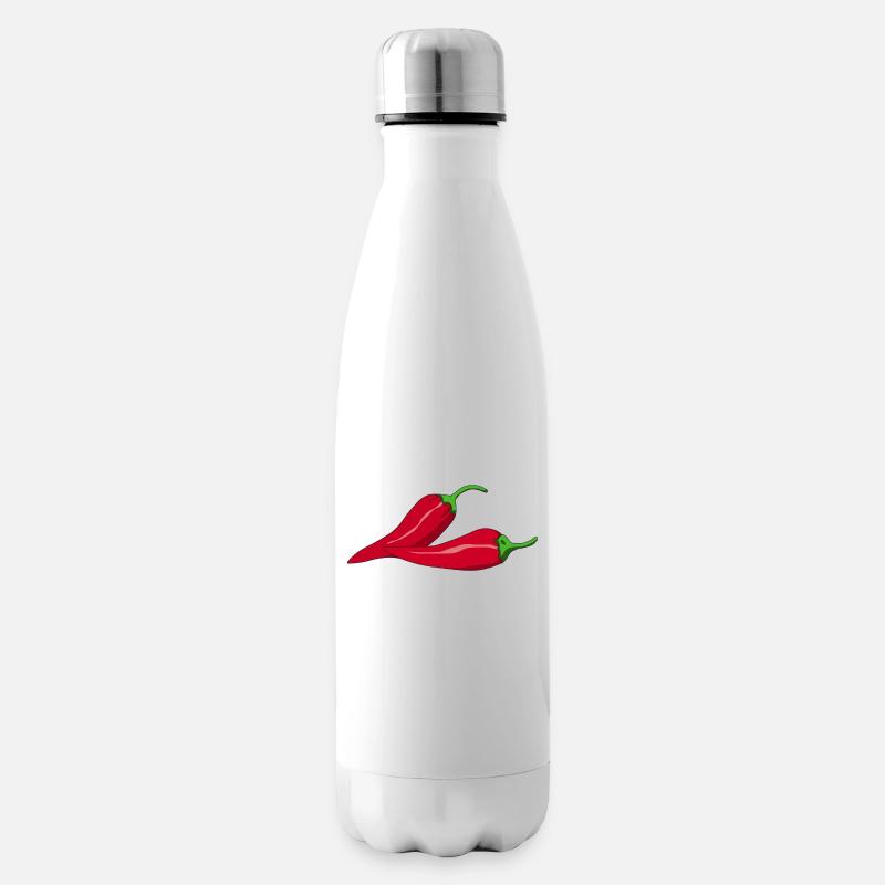 Pepperoni - Isolierflasche - Weiß
