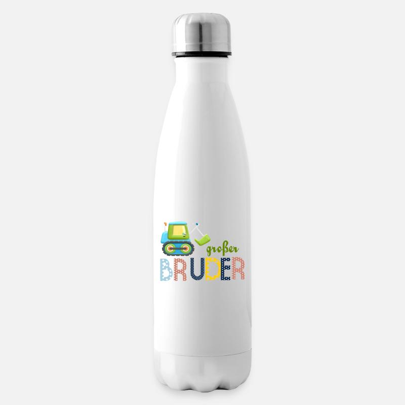 großer Bruder Traktor - Isolierflasche - Weiß