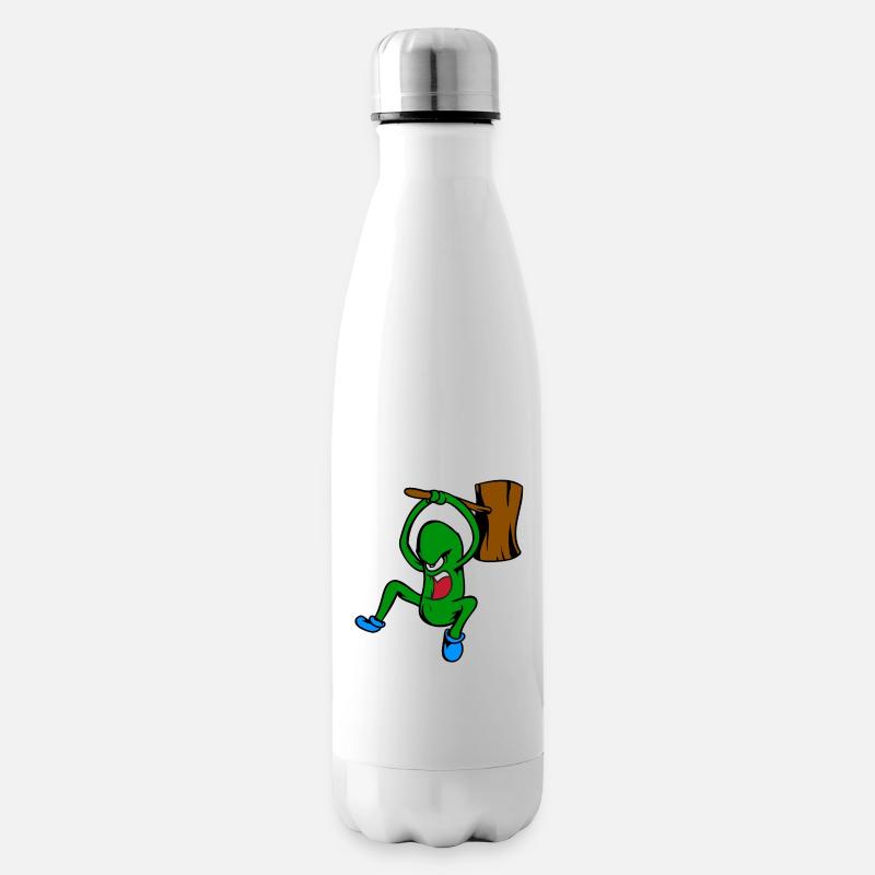 Concombre en colère - Bouteille isotherme - blanc