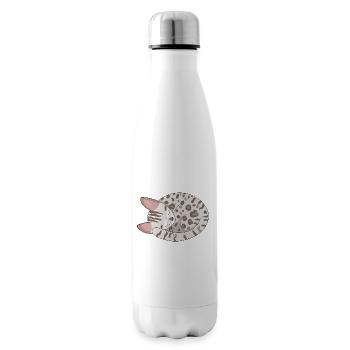 Bengal Kitten Cat - Insulated Water Bottle - white - Right