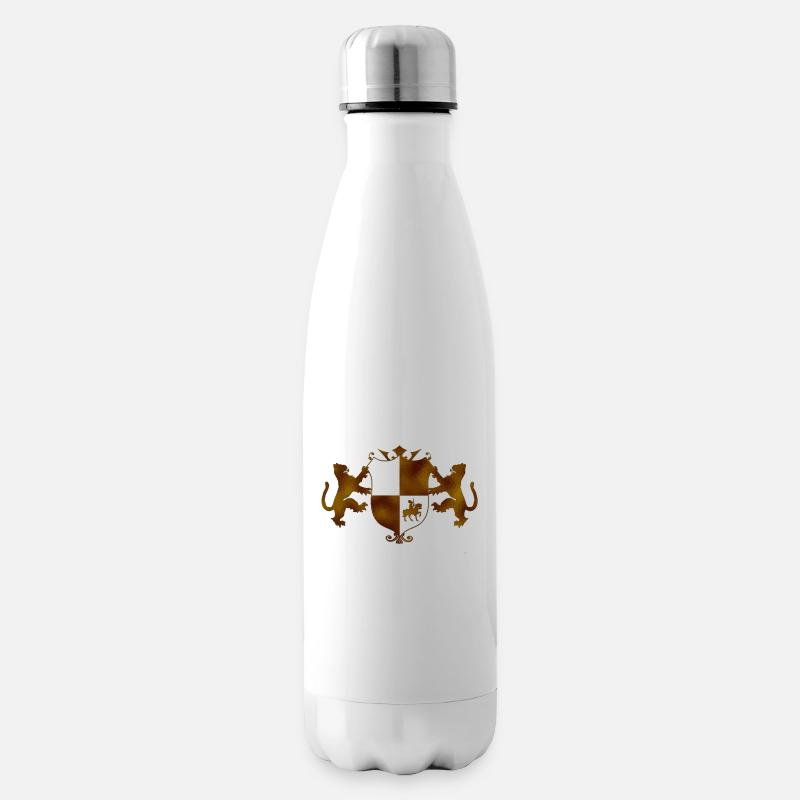 Blason d'or - Bouteille isotherme - blanc