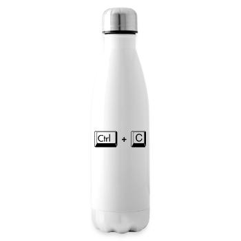 Copy Paste lustiges Geschenk für Zwillige - Isolierflasche - Weiß - Rechts