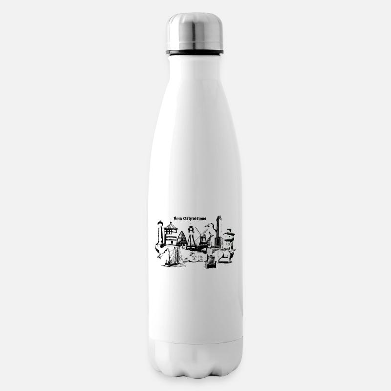 Moin Ostfriesland - Isolierflasche - Weiß