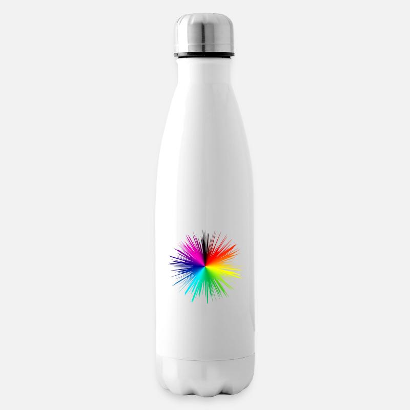 Explosion de couleur rafale radiale - Bouteille isotherme - blanc
