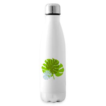 blatt - Isolierflasche - Weiß - Rechts