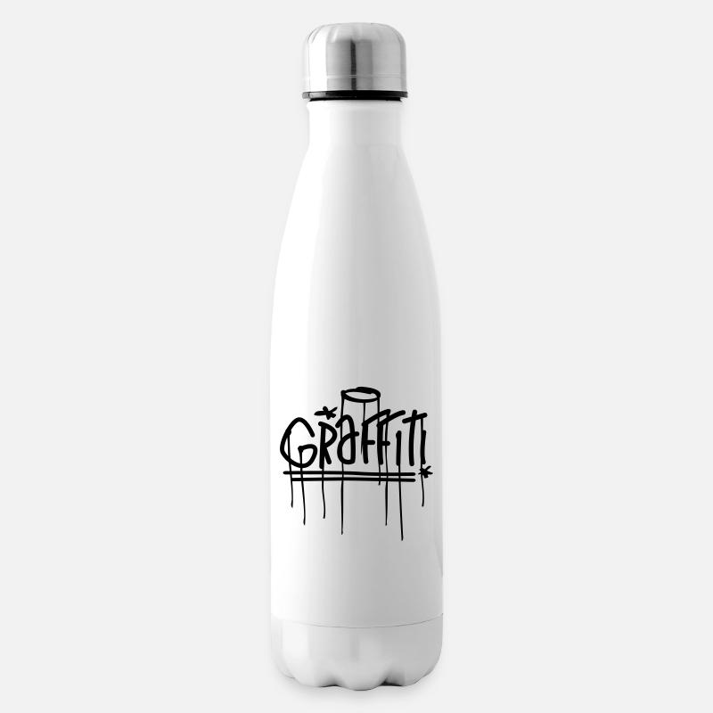 graffiti - Isolierflasche - Weiß