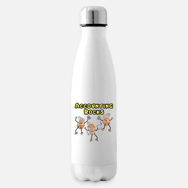 Accounting Rocks - Isolierflasche - Weiß