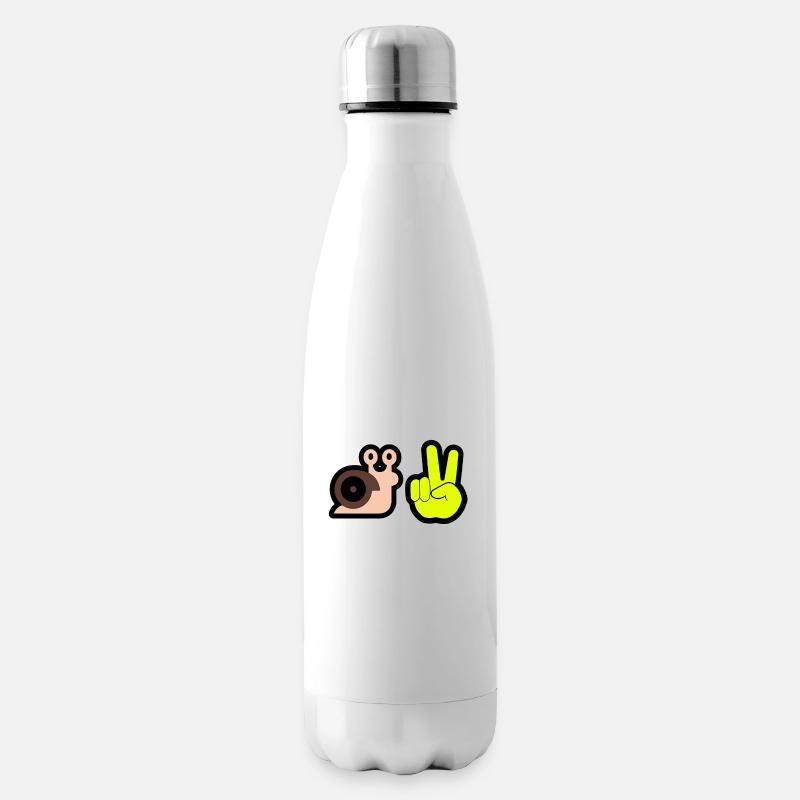 schneckengruss - Isolierflasche - Weiß