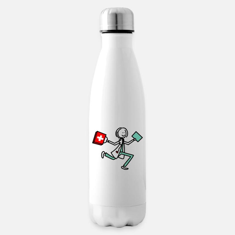 Ärztin - Isolierflasche - Weiß