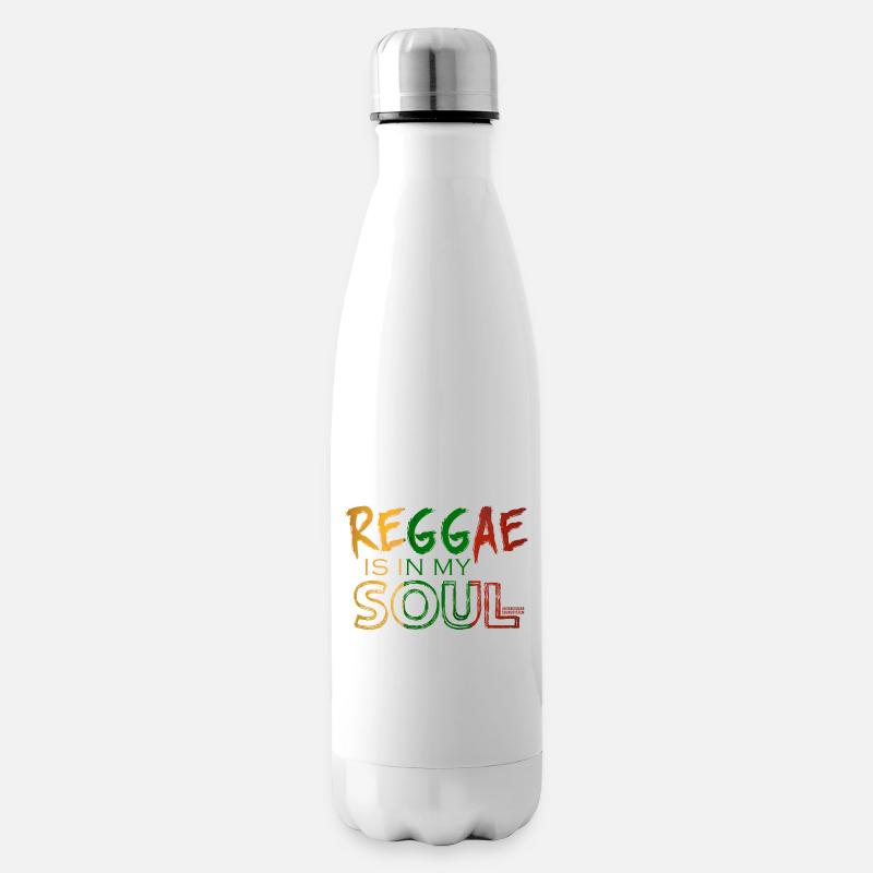 Reggae Seele in bunten Farben - Isolierflasche - Weiß