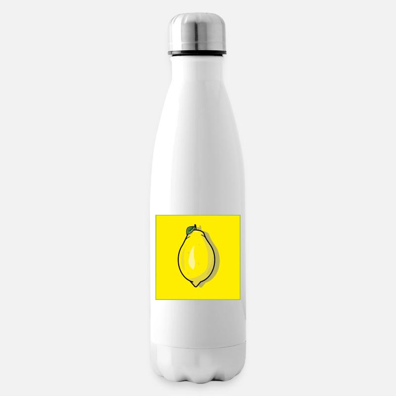 lemon lemon - Insulated Water Bottle - white