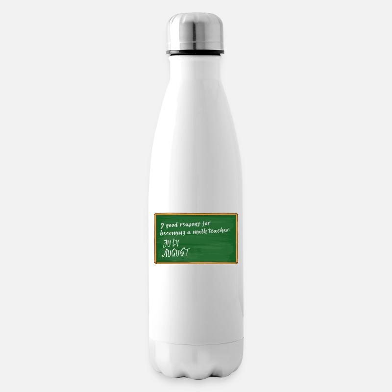 Urlaub Lehrer Schullehrer Professor Lustig Sprüche - Isolierflasche - Weiß