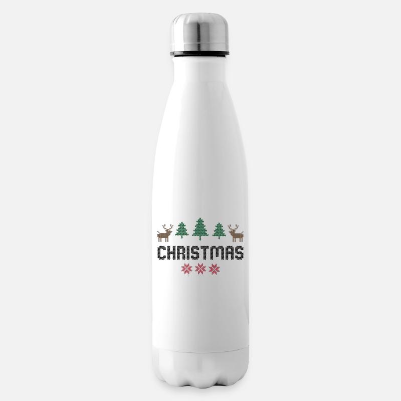 Weihnachten - Isolierflasche - Weiß