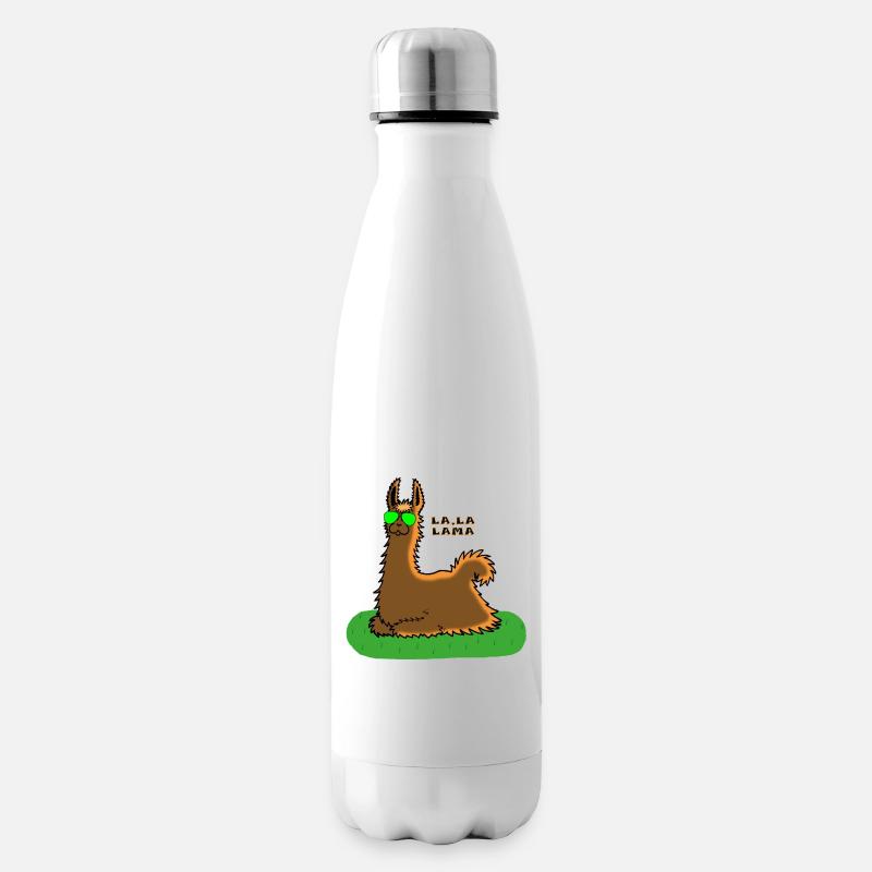 lama - Isolierflasche - Weiß