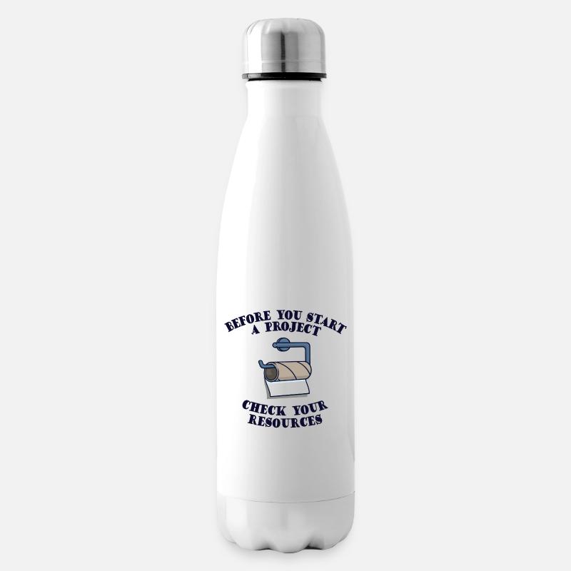 Projekt Projektmanager Planung Lustig Sprüche Fun - Isolierflasche - Weiß