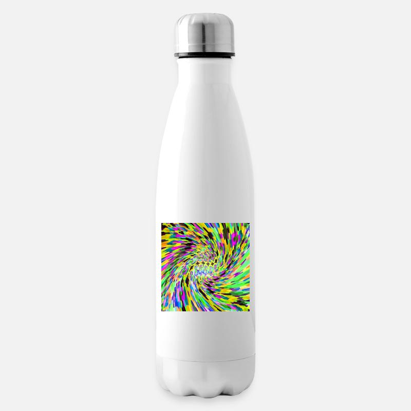 Psychedelic vortex - Insulated Water Bottle - white
