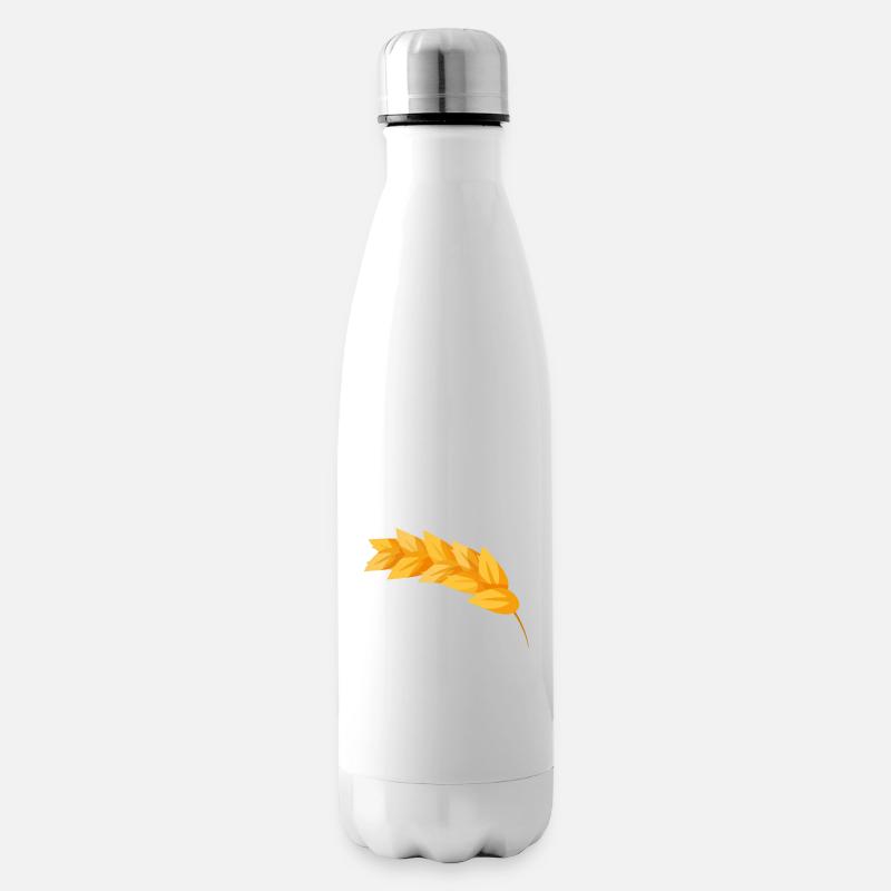 Corn grain corn - Insulated Water Bottle - white