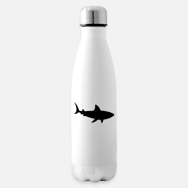 SHARK - Insulated Water Bottle - white
