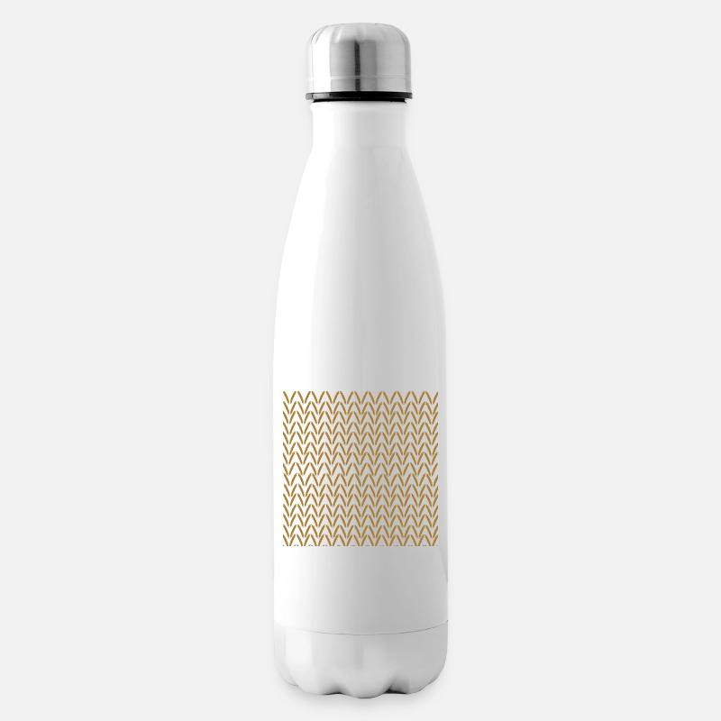 Rye ears of corn pattern, plants - Insulated Water Bottle - white