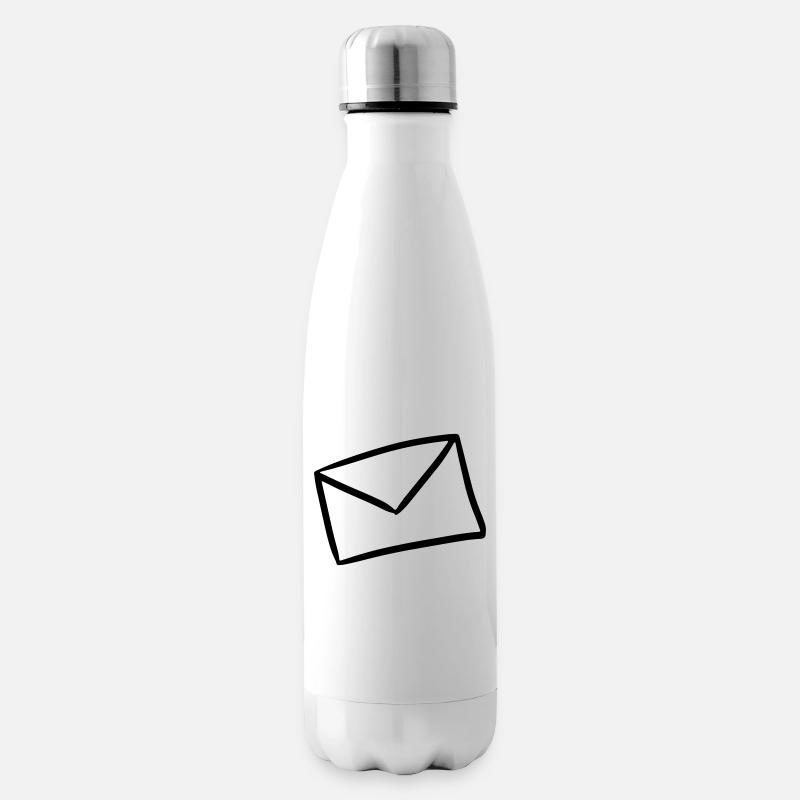 Lettre Symbole Message lettre message message envoi - Bouteille isotherme - blanc