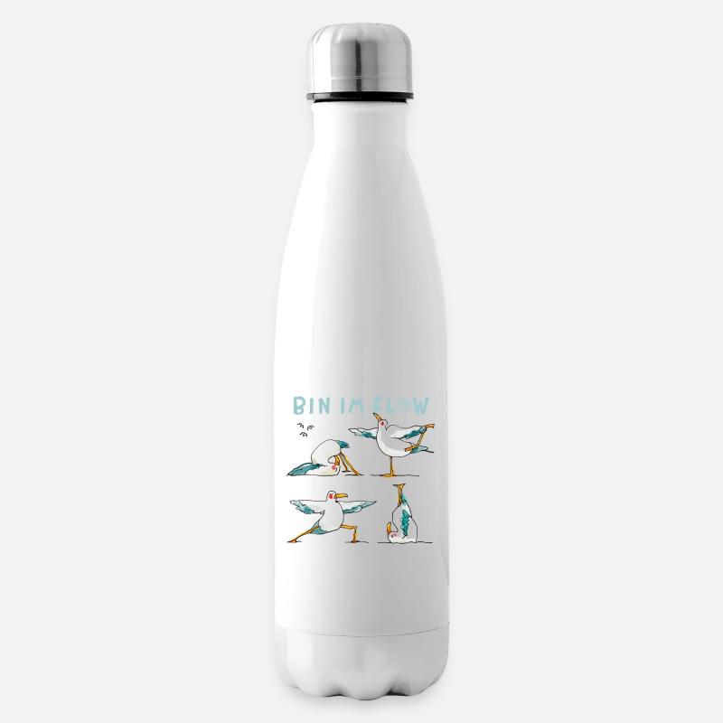 Yogamöwen / Team Flow I - Isolierflasche - Weiß