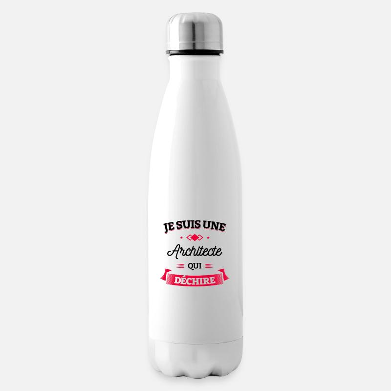 ARCHITECTE QUI DÉCHIRE - Bouteille isotherme - blanc