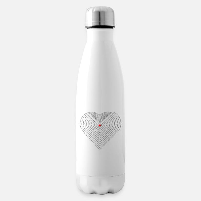 Herz wandern - Isolierflasche - Weiß