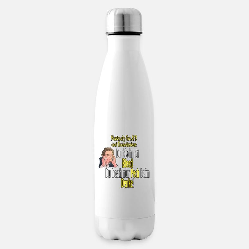 Merksatz für AfD und Querdenker - Isolierflasche - Weiß
