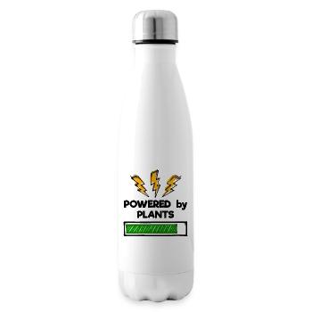 Vegetarier Vegan Statement - Isolierflasche - Weiß - Rechts