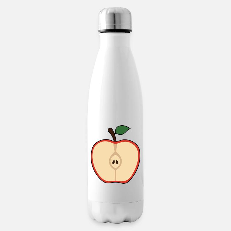 Apfel - Isolierflasche - Weiß