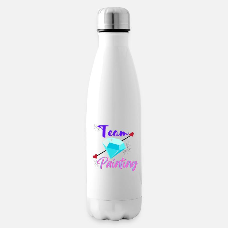Team Diamond Painting - Isolierflasche - Weiß