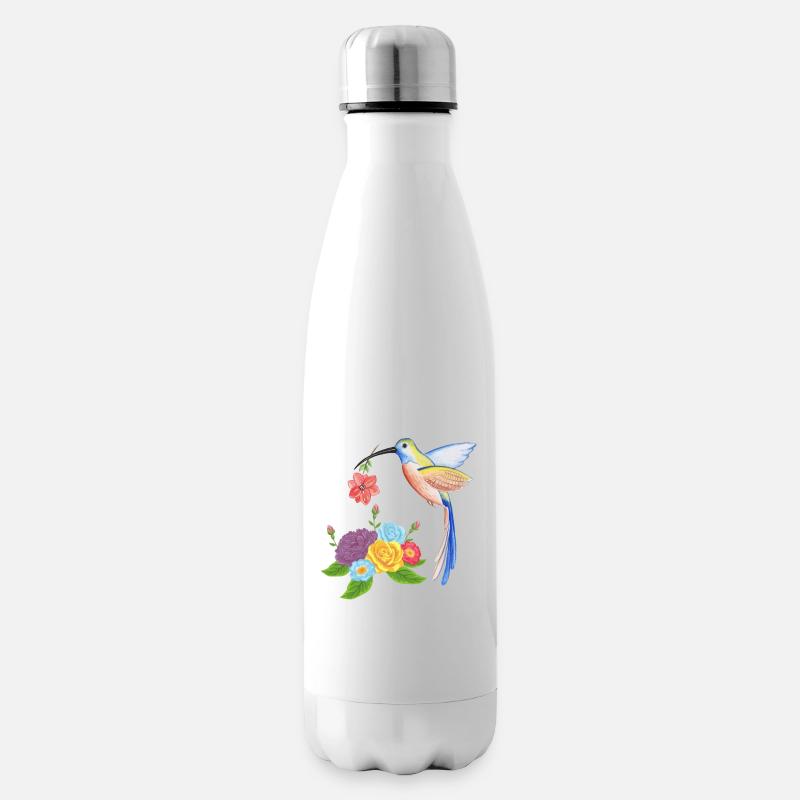Nid de colibri - Bouteille isotherme - blanc