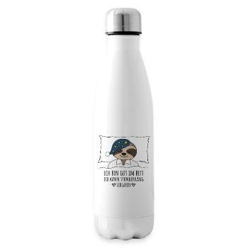 Ich bin gut im Bett stundenlang schlafen Faultier - Isolierflasche - Weiß - Rechts