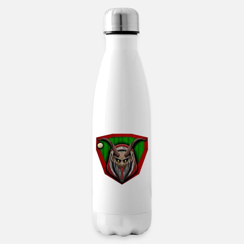 KrampusCoatOfArms - Isolierflasche - Weiß