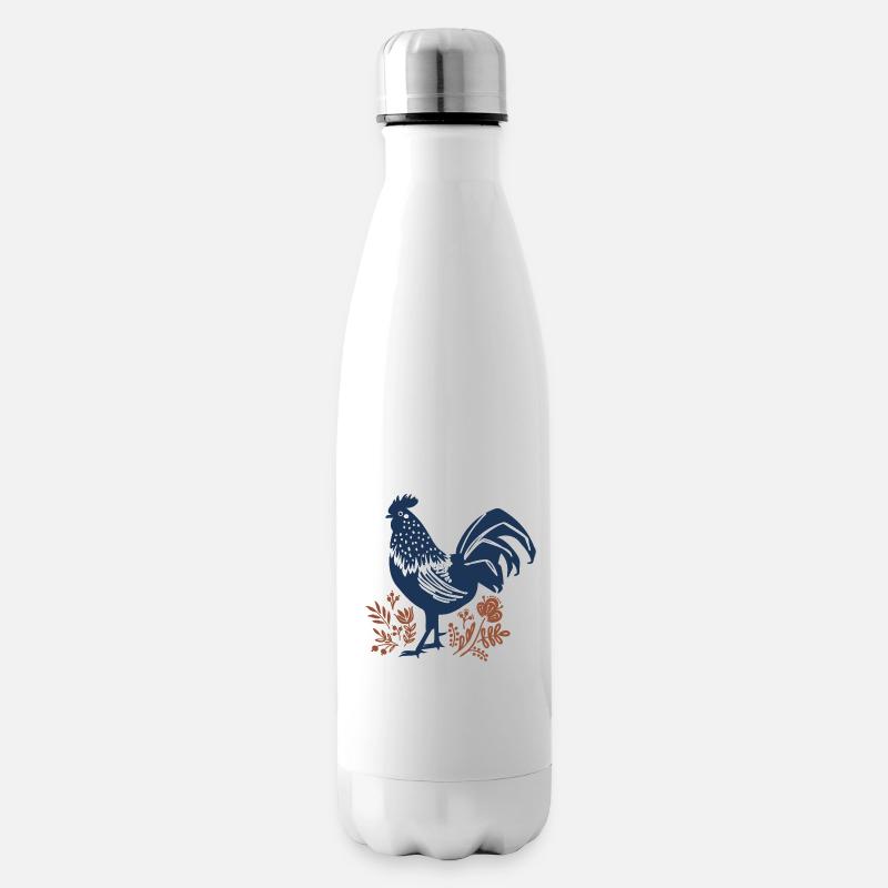 Coq - Bouteille isotherme - blanc