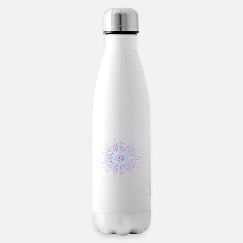 Mandala - Insulated Water Bottle - white