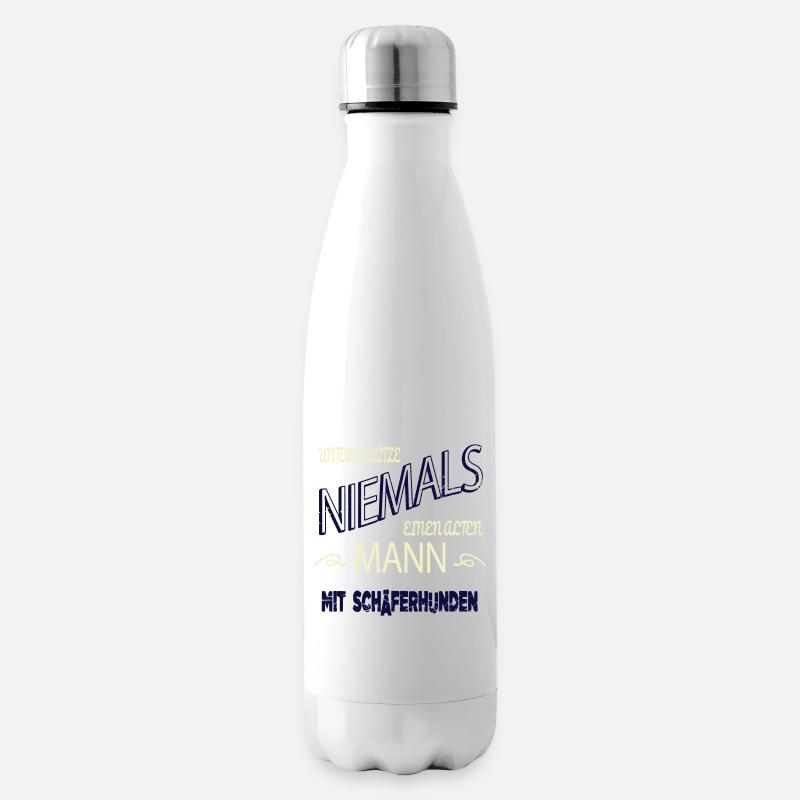 hund eigenschaft statement weihnachten hundefreund - Isolierflasche - Weiß