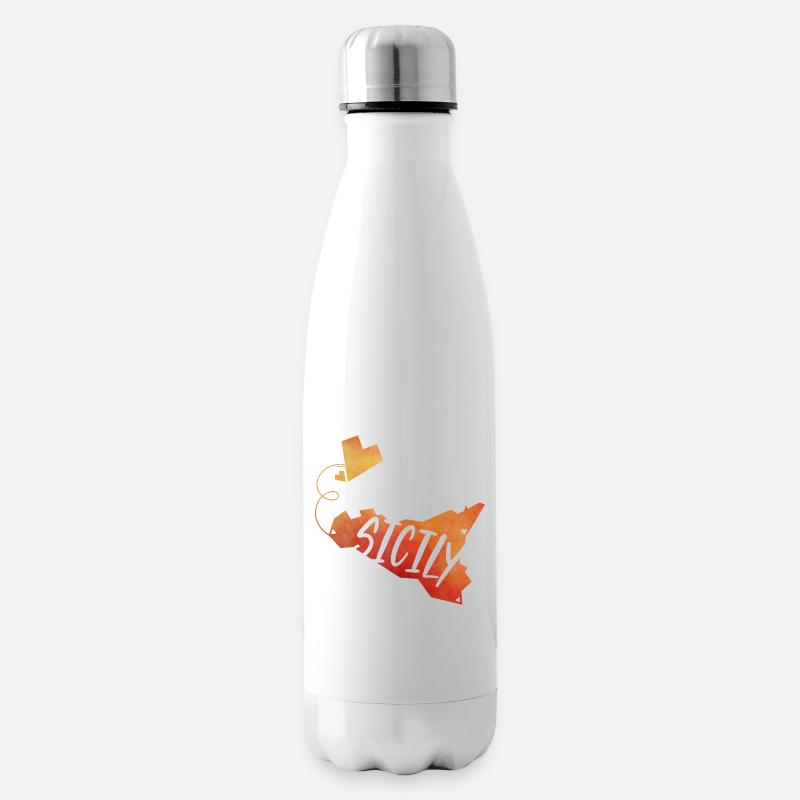 Sicile - Bouteille isotherme - blanc