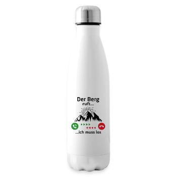 Der Berg ruft ich muss los - Isolierflasche - Weiß - Rechts