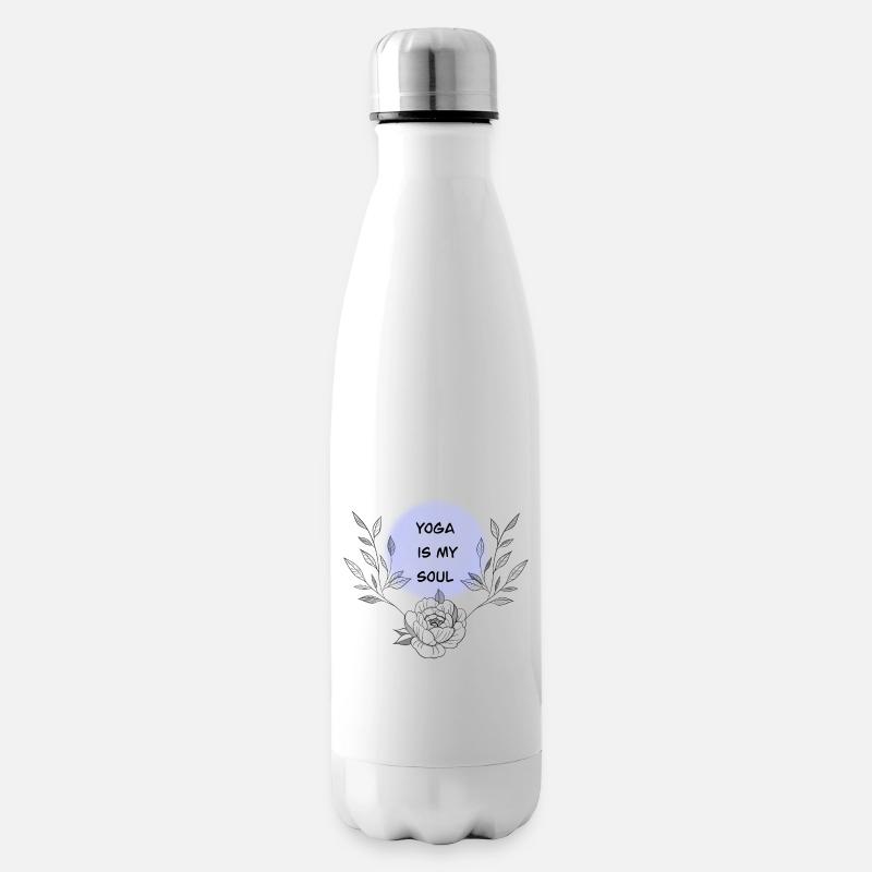 Yoga - Isolierflasche - Weiß