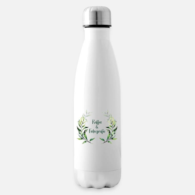 Fotografie und Kaffee - Isolierflasche - Weiß