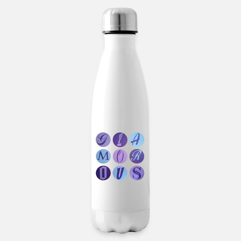 Glamorous dots - Isolierflasche - Weiß