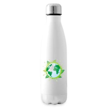 Sauver et protéger la planète terre ! - Bouteille isotherme - blanc - Droite