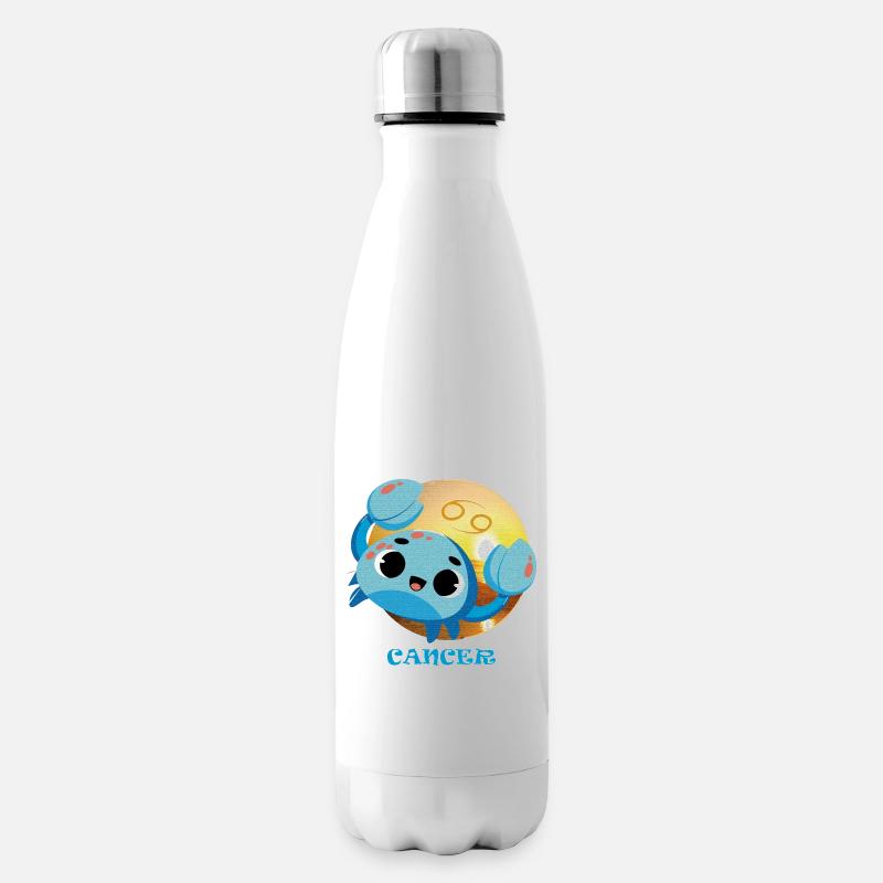 Sternzeichenkrebs - Isolierflasche - Weiß