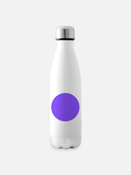 purple circle lila Kreis - Isolierflasche - Weiß