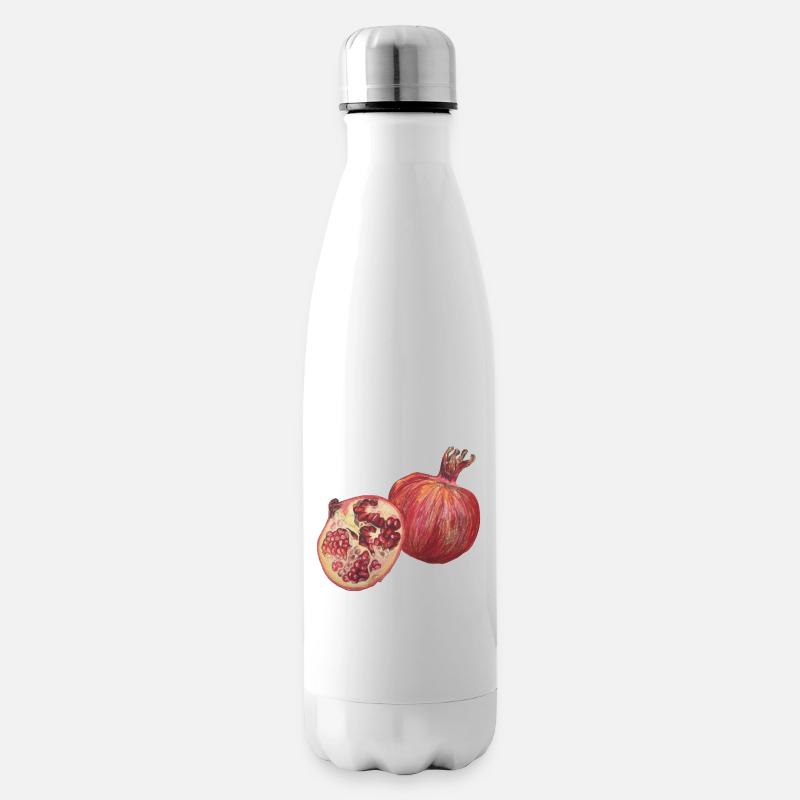 Granatapfel Frucht kochen - Isolierflasche - Weiß