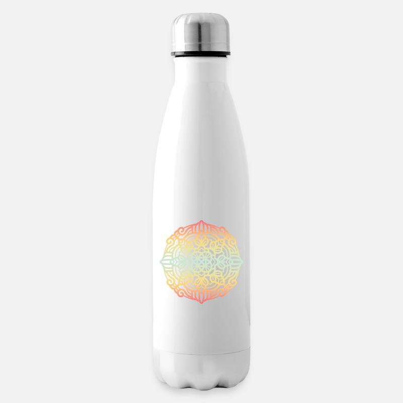 Mandala - Bouteille isotherme - blanc