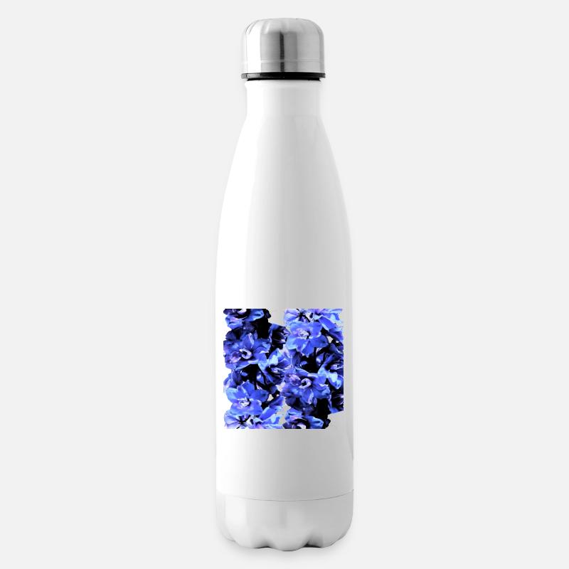 Hyazinthe blau - Isolierflasche - Weiß