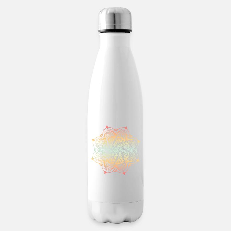 Mandala - Bouteille isotherme - blanc